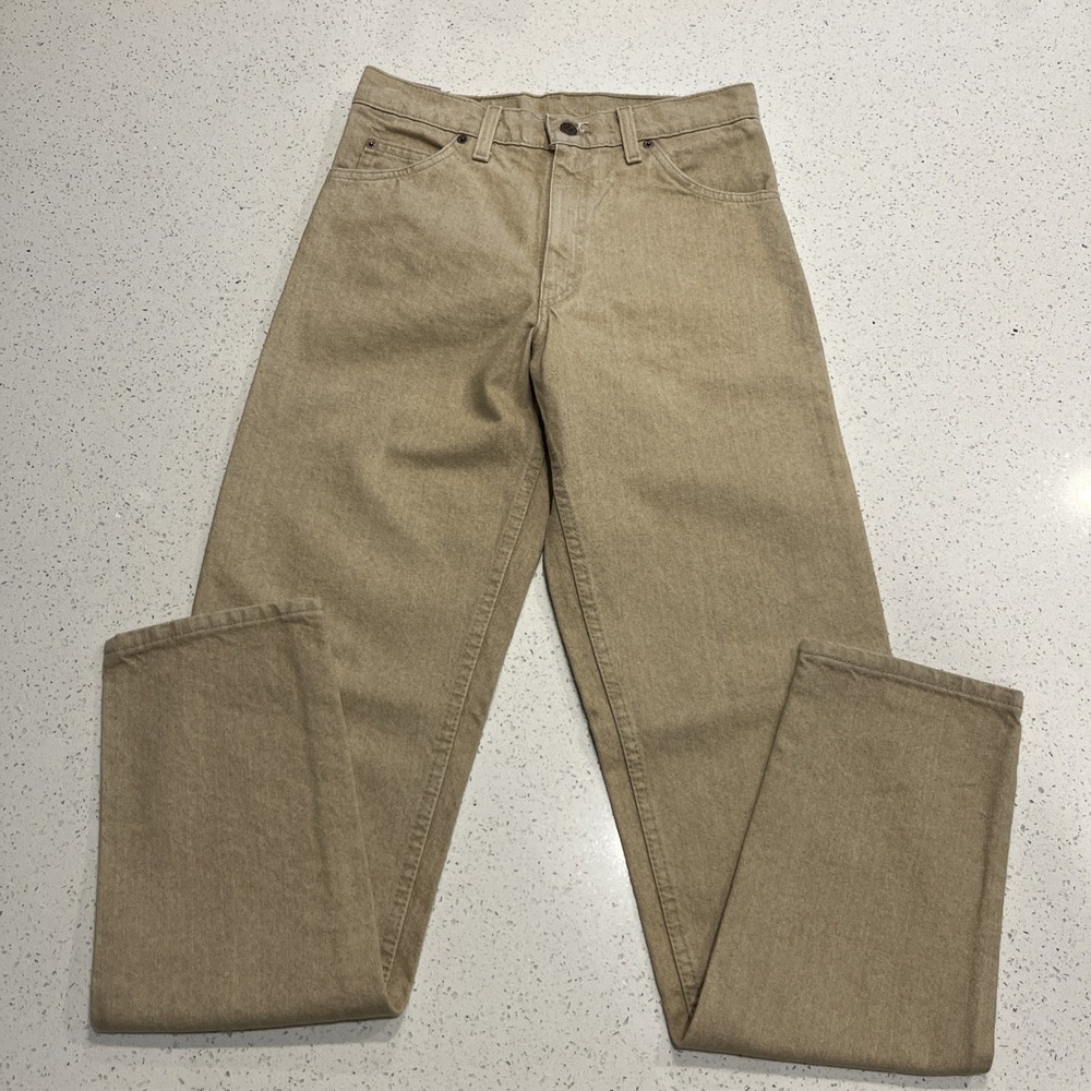 NWT Vintage Levi's 550 Relaxed Fit Brown Denim Jeans Size 30x34 Made In USA NEW